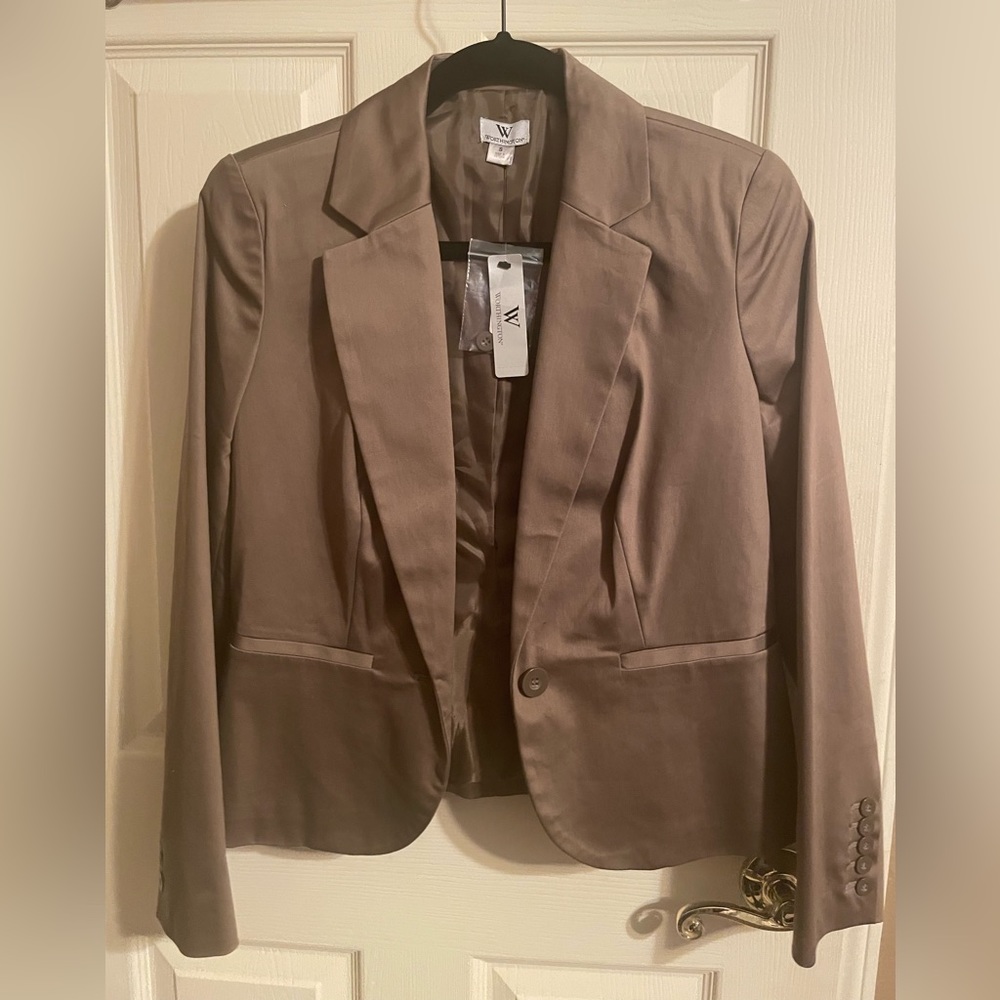 Worthington women’s jacket, taupe, size S, NWT